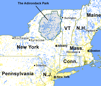 maps of the adirondacks Where Are The Adirondacks Located In The Northeastern Us maps of the adirondacks